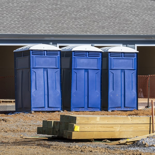 how often are the porta potties cleaned and serviced during a rental period in Wood Village Oregon